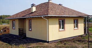 Одноэтажный дом из панелей под ключ в Аксае - Строй-Акс от 135317 рублей